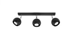 Sollux OCULARE Deckenlampe Schwarz 3-flg. GU10