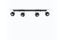 Sollux OCULARE Deckenlampe Schwarz Länglich 4-flg. GU10