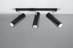 Sollux DIREZIONE Deckenlampe Schwarz 3-flg. GU10