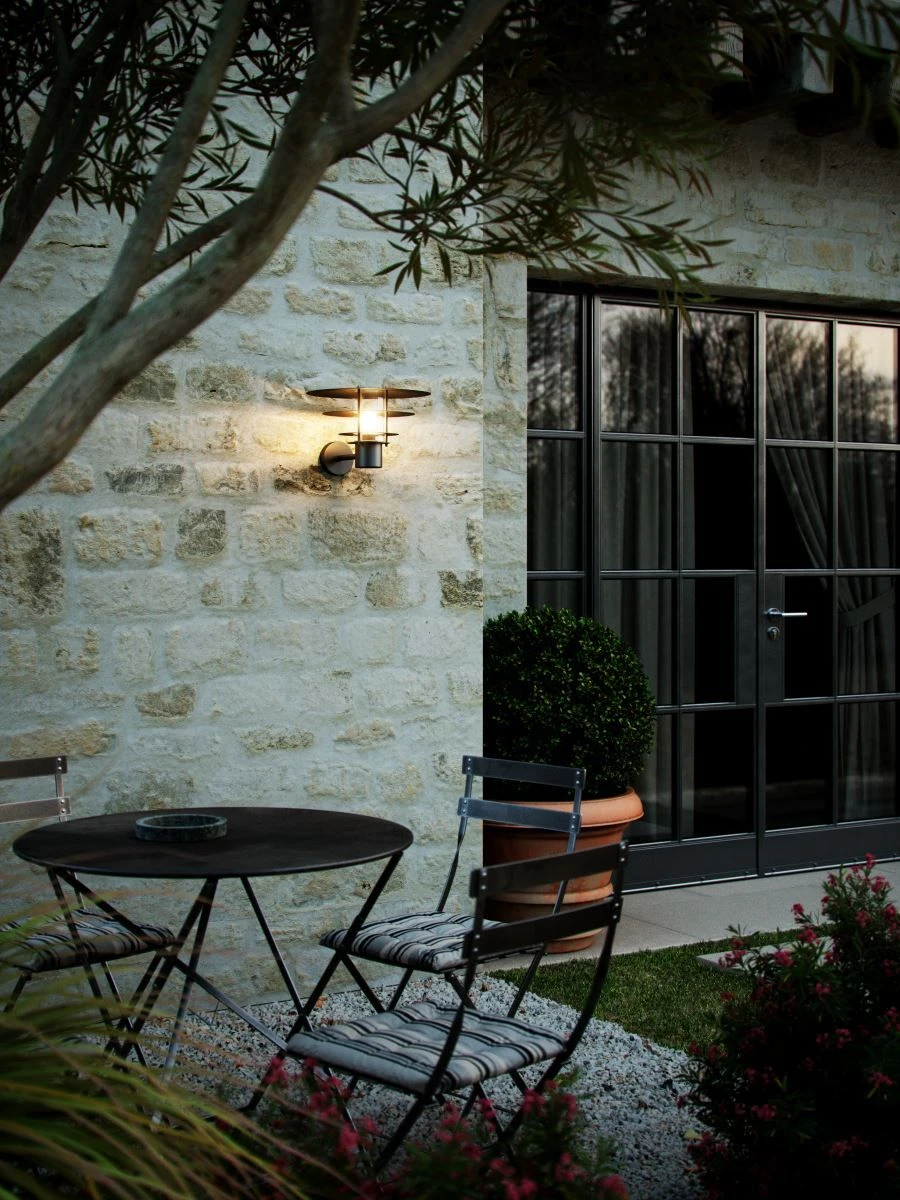 Nordlux BASTIA Außenwandleuchte Schwarz E27 IP54 Dimmbar 24,3cm – Bild 2