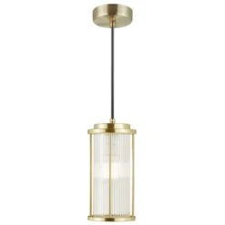 Nordlux LINTON Outdoor Hängelampe Messing E27 IP54 Dimmbar 13x13x25,4cm