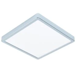 EGLO FUEVA 5 LED Aufbauleuchte Chrom 2500lm 4000K IP44 28,5x28,5x3cm