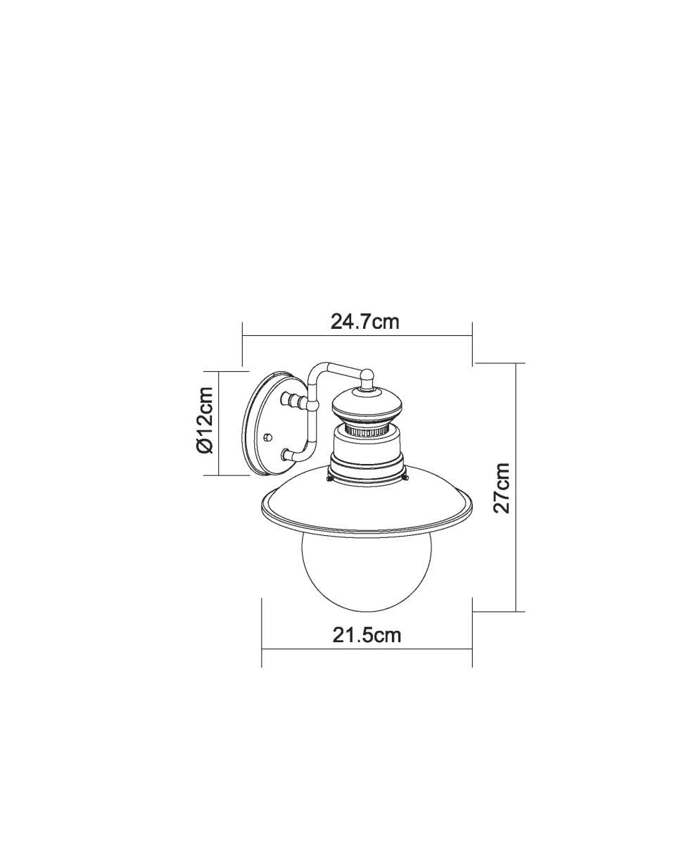 Globo Sella Wandaußenleuchte Rostfarben, Klar E27 Dimmbar X21,5x27cm – Bild 5