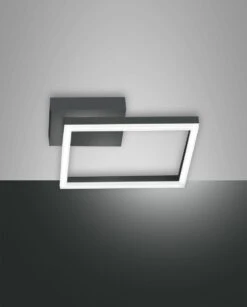 LED Wandleuchte Anthrazit Satiniert Fabas Luce Smartluce Bard 1980lm