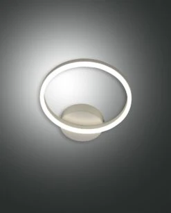 LED Wandleuchte Weiß Satiniert Fabas Luce Giotto 1620lm