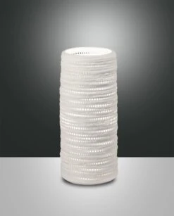 Tischleuchte Weiß Fabas Luce Marbella 11x25cm E27