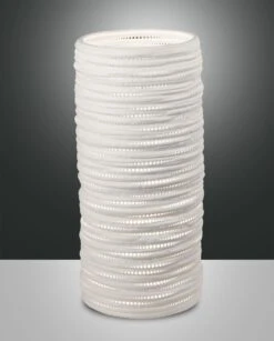 Tischleuchte Weiß Fabas Luce Marbella 16x37cm E27