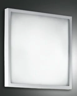 LED Deckenleuchte Weiß Fabas Luce Osaka 40x40cm 2100lm