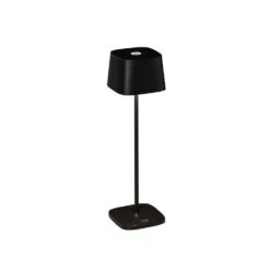 KONSTSMIDE Capri LED USB Akku Tischleuchte Schwarz Dimmbar 2700/3000K