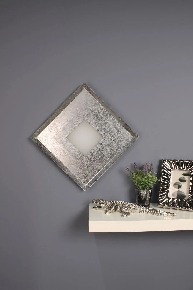 Luce Design Window LED Wandleuchte Silber 1600lm 3000K 55x39x39cm Dimmbar – Bild 3