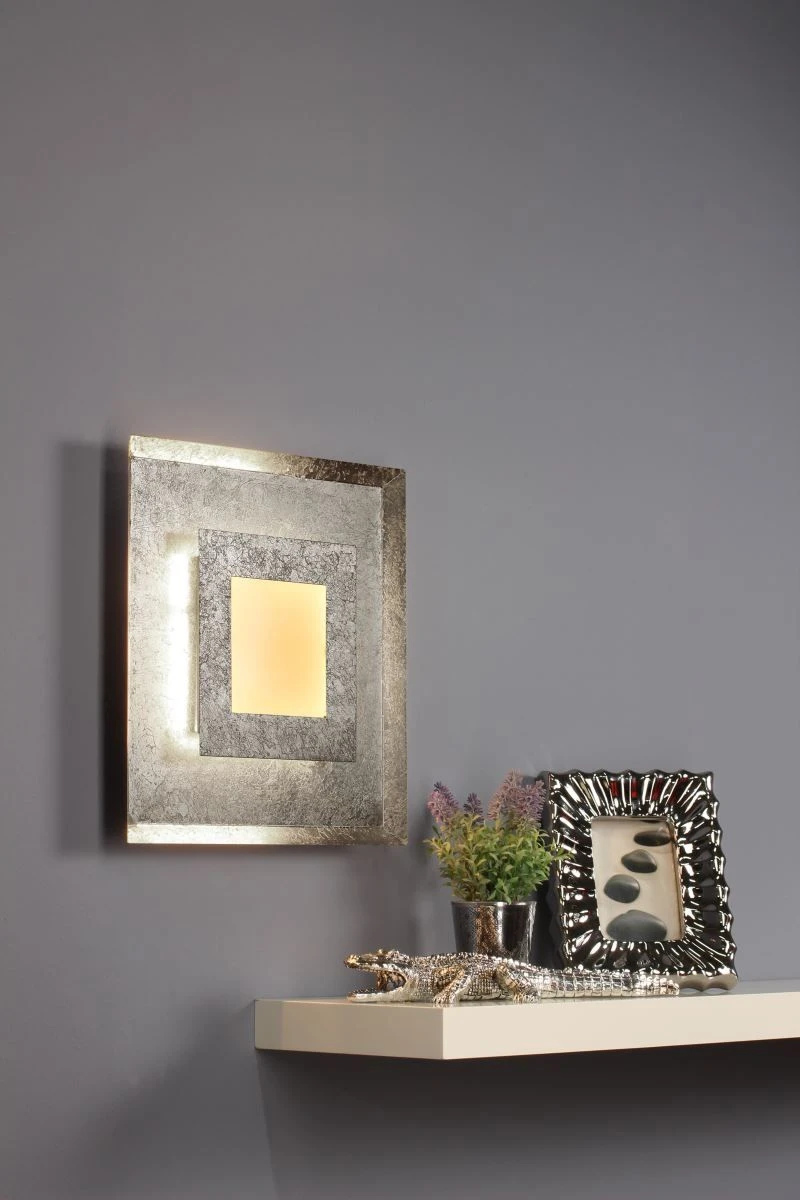 Luce Design Window LED Wandleuchte Silber 1600lm 3000K 55x39x39cm Dimmbar – Bild 2