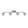 Deckenstrahler Gebürsteter Stahl Nordlux Chicago 4-flg GU10 LED A 345lm