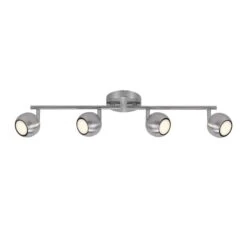 Deckenstrahler Gebürsteter Stahl Nordlux Chicago 4-flg GU10 LED A 345lm