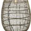 Terrassen Stehleuchte Inkl. 2,5m Kabel PR Home Hanoi 100x55cm Kunststoff Rattan Natur Braun