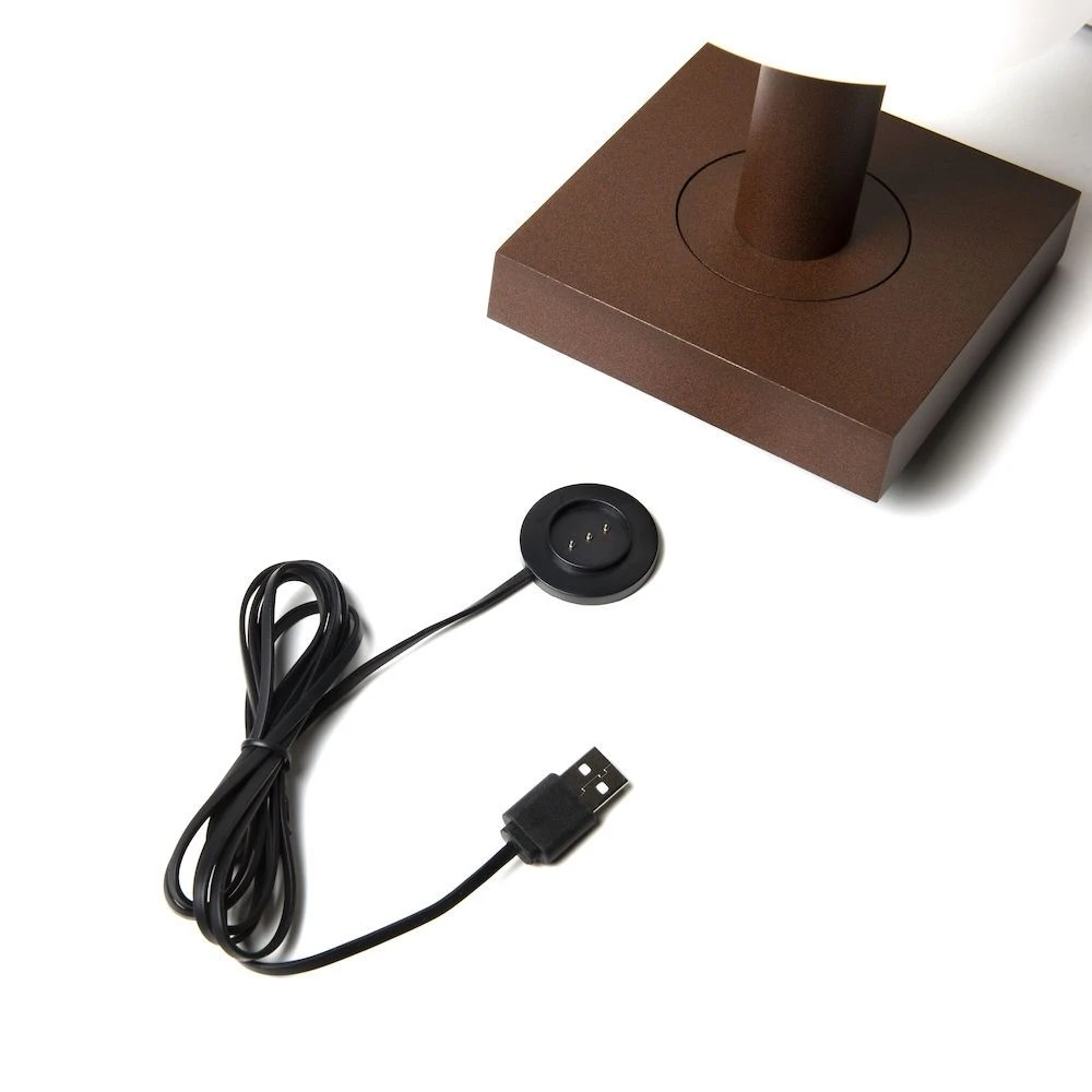 KONSTSMIDE Monaco Akku Tischleuchte IP54 Rostfarben Dimmbar 2700/3000K – Bild 2