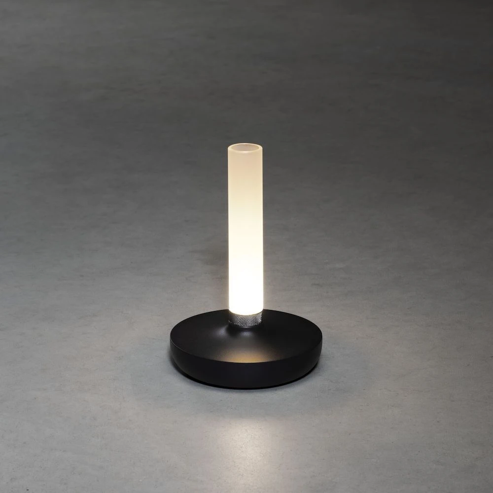KONSTSMIDE Biarritz Akku Tischleuchte IP54 Schwarz Dimmbar 1800/3000/4000K – Bild 5