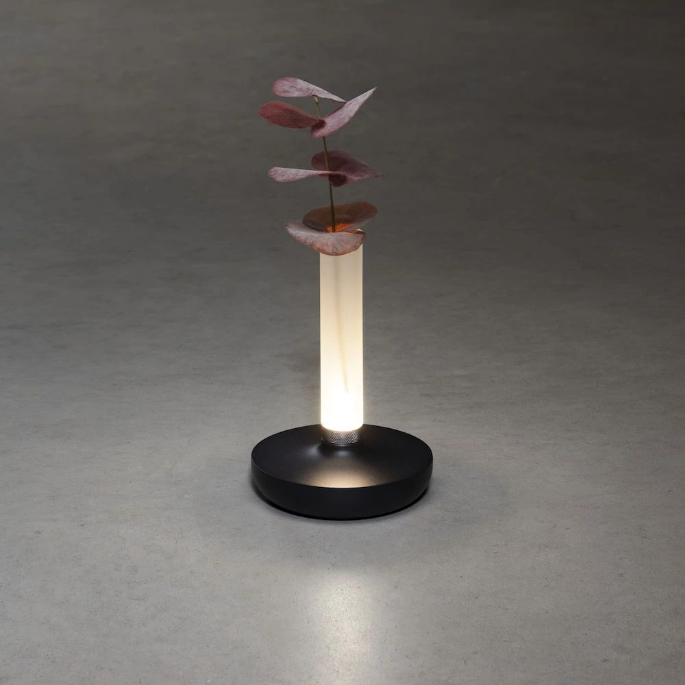 KONSTSMIDE Biarritz Akku Tischleuchte IP54 Schwarz Dimmbar 1800/3000/4000K – Bild 8