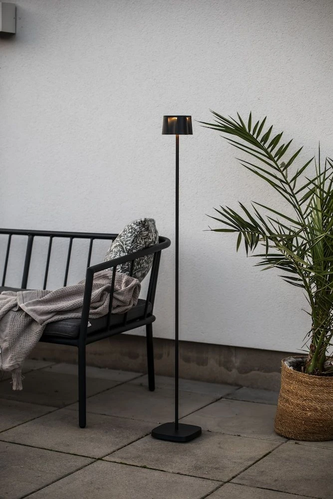 KONSTSMIDE Nice Akku Stehleuchte IP54 Schwarz Dimmbar 2700/3000K – Bild 10