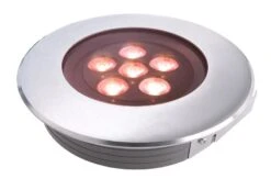 Deko Light Flat I RGB Bodeneinbaustrahler Außen LED Silber IP67 510lm 30° Modern