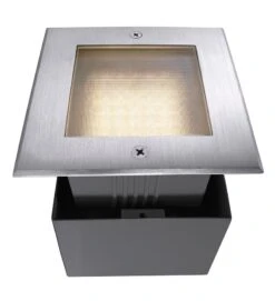 Deko Light Square II WW Bodeneinbaustrahler Außen LED Silber IP67 160lm 3000K >80 Ra 120° Modern