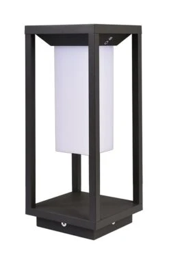 Deko Light Samas LED Solar Laterne 340mm, Dunkelgrau