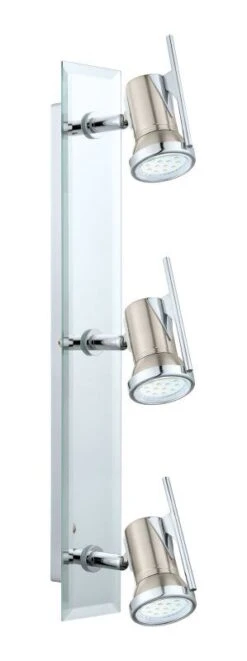 EGLO TAMARA 1 LED Wand & Deckenspot 3er GU10 Nickel-matt, Chrom