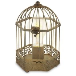 EGLO HARLING Vintage Retro Tischleuchte E27 Rostfarben