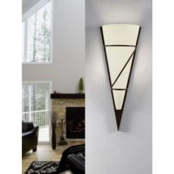 EGLO PASCAL 1 Wandleuchte E14 Antik-braun, Gekalkt