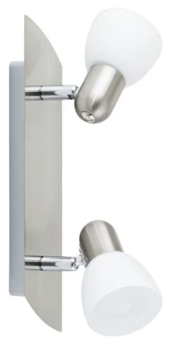 EGLO ENEA LED Wand & Deckenspot 2er E14 Nickel-matt