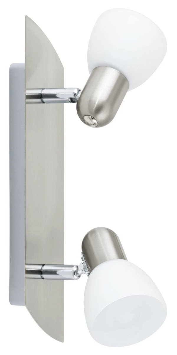 EGLO ENEA LED Wand & Deckenspot 2er E14 Nickel-matt