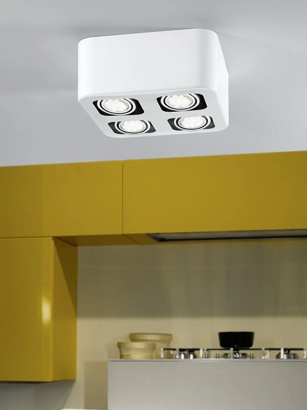 EGLO TORENO LED Aufbauleuchte 4er, GU10 Weiss, Chrom – Bild 2