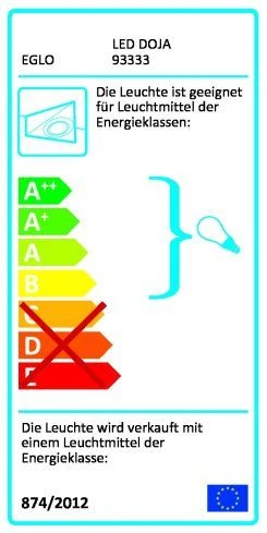 EGLO LED DOJA Unterbauleuchte, Küche, 575mm, Silber – Bild 2