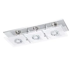 EGLO RONCATO LED Wand & Deckenleuchte, Kristall, GU10 Chrom