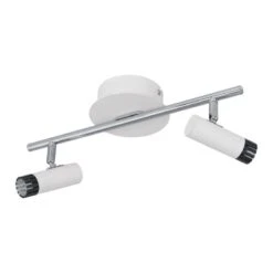 EGLO LIANELLO LED Spotbalken, 2-flg. Weiss, Chrom