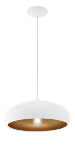 EGLO MOGANO 1 Hängeleuchte E27 Weiss, Kupfer