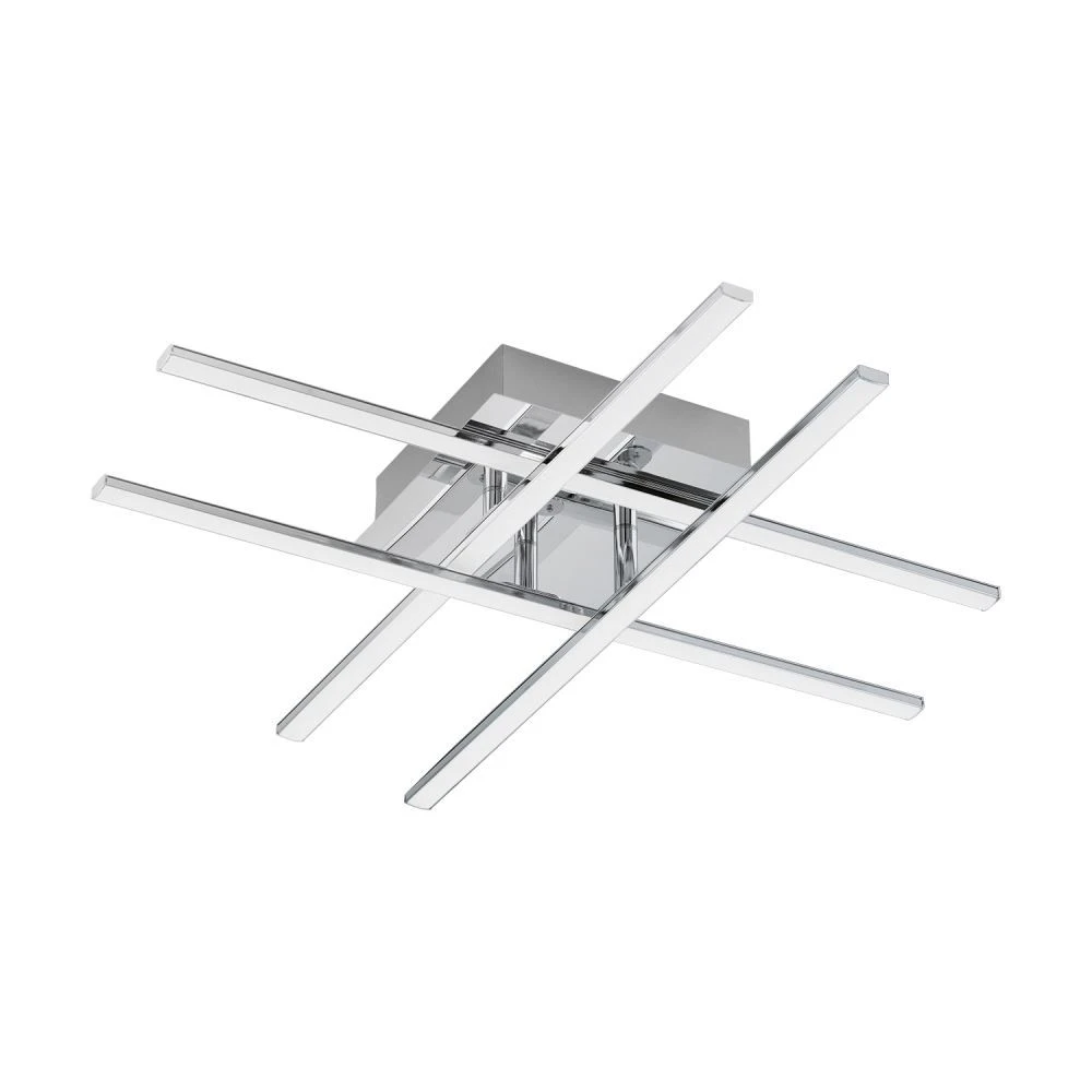 EGLO LASANA 1 LED Deckenleuchte, 1-flg., Chrom, Weiss