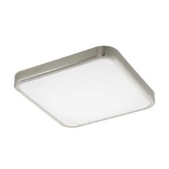 EGLO MANILVA 1 LED Deckenleuchte, 1-flg., Nickel-matt, Weiss