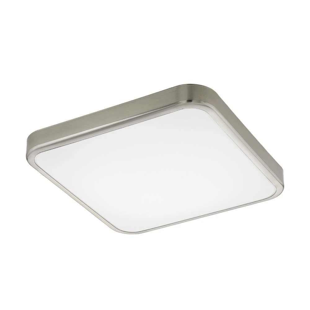 EGLO MANILVA 1 LED Deckenleuchte, 1-flg., Nickel-matt, Weiss