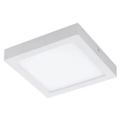 EGLO Connect FUEVA-C LED RGB Aufbaulampe 225mm Eckig Weiss App Steuerbar