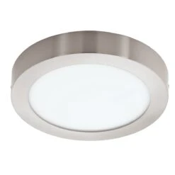 EGLO Connect FUEVA-C LED RGB Aufbaulampe 225mm Rund Nickel-matt App Steuerbar