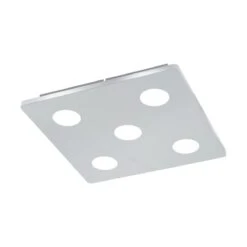 EGLO CABUS LED Deckenleuchte 350mm Silber, Chrom 2100lm 3000K