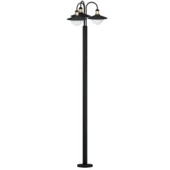 EGLO SIRMIONE Kandelaber Wegeleuchte Schwarz, Gold 3x E27 IP44