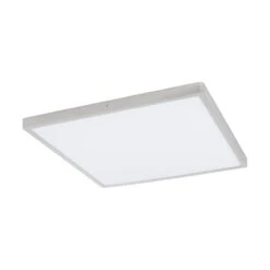 LED Deckenleuchte Eckig EGLO FUEVA 1 Silber 600x600mm 3000K