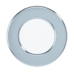 EGLO FUEVA 5 LED Einbauleuchte Chrom IP44 Rund 86mm 300lm 3000K