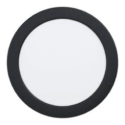 EGLO FUEVA 5 LED Einbauleuchte Schwarz IP44 Rund 166mm 1350lm 4000K