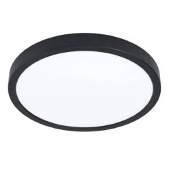 EGLO FUEVA 5 LED Aufbauleuchte Schwarz IP44 Rund 285mm 2300lm 3000K