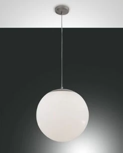 Fabas Luce Bong Kugel Pendelleuchte 400mm Weiss 3x E27