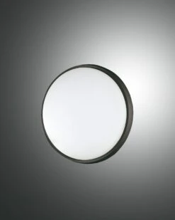 LED Deckenlampe Außen Schwarz Fabas Luce Olly 180mm 900lm IP54