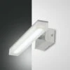 LED Spiegelleuchte Chrom Fabas Luce Saura 320mm 450lm 3000K