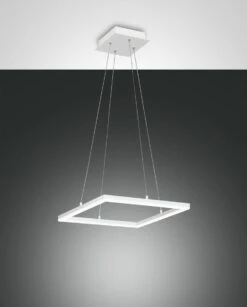 LED Hängelampe Weiß Fabas Luce Bard 3510lm 420mm Dimmbar
